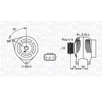 generátor MAGNETI MARELLI 063377432010