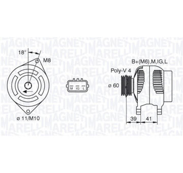 generátor MAGNETI MARELLI 063377438010