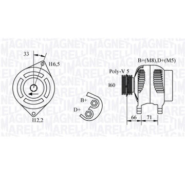 generátor MAGNETI MARELLI 063321328010