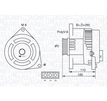 generátor MAGNETI MARELLI 063321346010