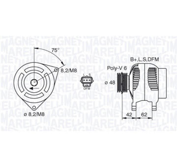generátor MAGNETI MARELLI 063380008010