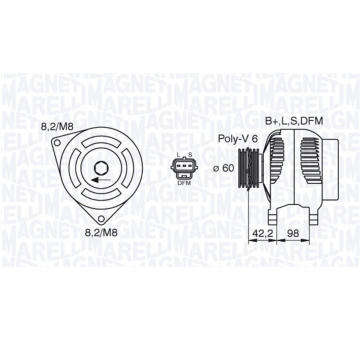 generátor MAGNETI MARELLI 063380009010