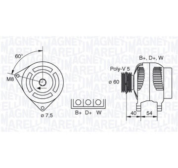 generátor MAGNETI MARELLI 063341730010