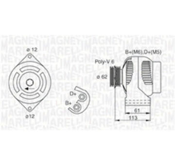 generátor MAGNETI MARELLI 063731885010