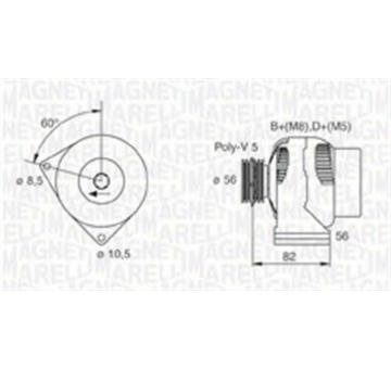 generátor MAGNETI MARELLI 063731305010