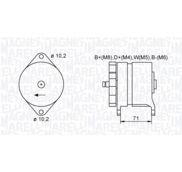 generátor MAGNETI MARELLI 063731438010