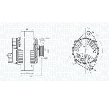 Alternátor MAGNETI MARELLI 063731318010