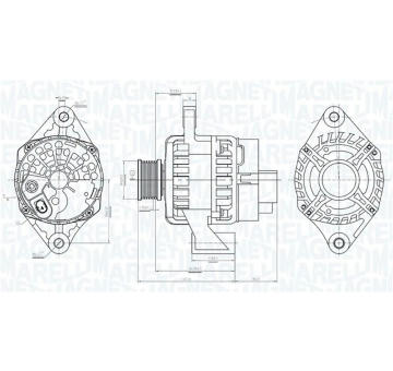 Alternátor MAGNETI MARELLI 063736094010
