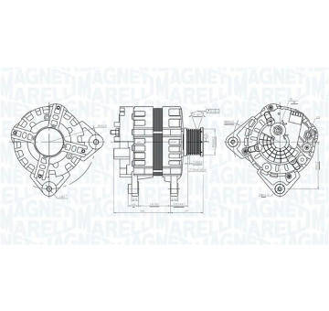 Alternátor MAGNETI MARELLI 063736095010