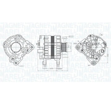 Alternátor MAGNETI MARELLI 063736232010