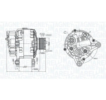 Alternátor MAGNETI MARELLI 063739064010