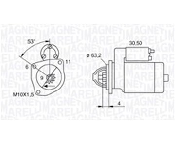 Startér MAGNETI MARELLI 063721057010