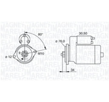 Startér MAGNETI MARELLI 063721321010