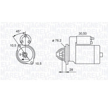 Startér MAGNETI MARELLI 063720040010