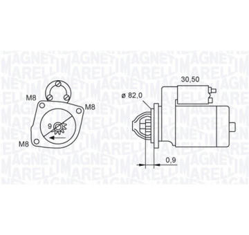 Startér MAGNETI MARELLI 063721552010