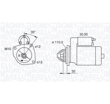 Startér MAGNETI MARELLI 063521093440