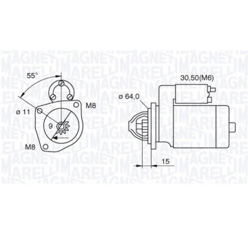 Startér MAGNETI MARELLI 063521070910