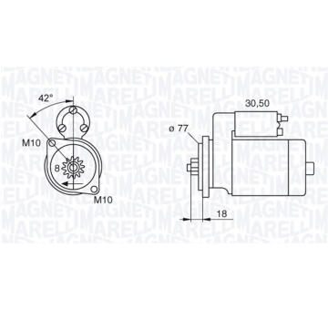 Startér MAGNETI MARELLI 063522626010