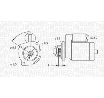 Startér MAGNETI MARELLI 063523625010