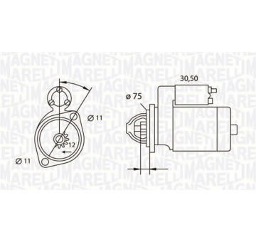 Startér MAGNETI MARELLI 063523627010