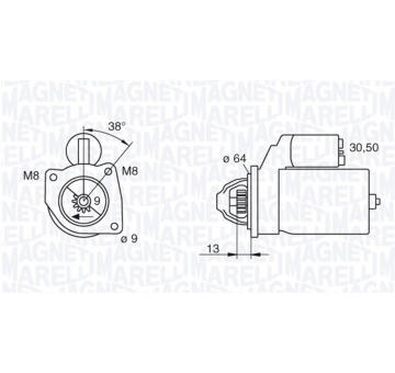 Startér MAGNETI MARELLI 063101021010