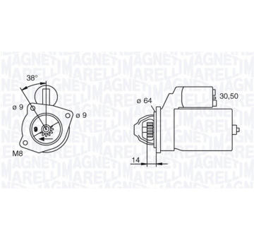 Startér MAGNETI MARELLI 063102003010