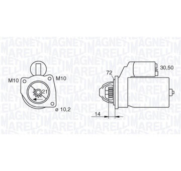 Startér MAGNETI MARELLI 063280006010