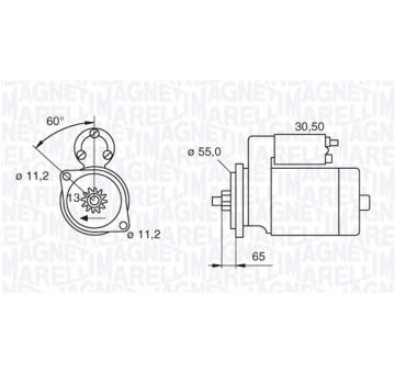 Startér MAGNETI MARELLI 063280051010