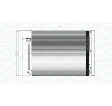 Kondenzátor, klimatizace MAGNETI MARELLI 350203795000