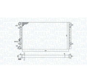 Chladič, chlazení motoru MAGNETI MARELLI 350213105100
