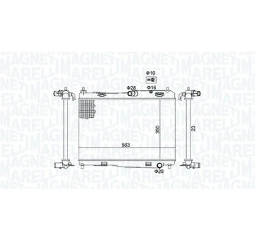 Chladič, chlazení motoru MAGNETI MARELLI 350213142100
