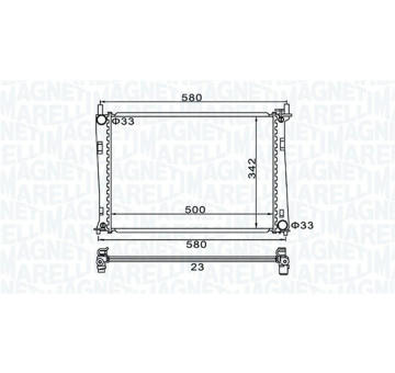 Chladič, chlazení motoru MAGNETI MARELLI 350213152600