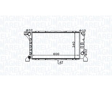 Chladič, chlazení motoru MAGNETI MARELLI 350213154200