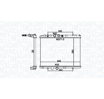 Chladič, chlazení motoru MAGNETI MARELLI 350213156100