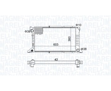 Chladič, chlazení motoru MAGNETI MARELLI 350213163800