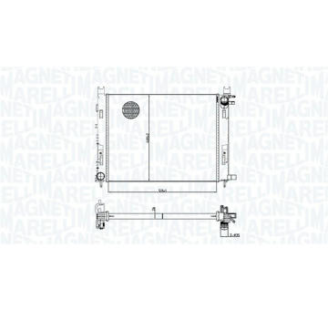 Chladič motora MAGNETI MARELLI 350213165100
