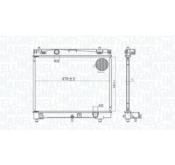Chladič motora MAGNETI MARELLI 350213167600