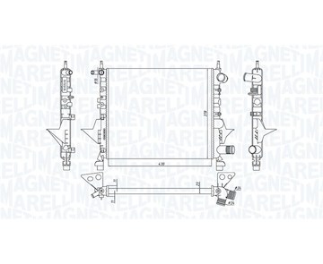 Chladič, chlazení motoru MAGNETI MARELLI 350213171800