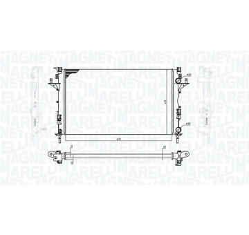 Chladič, chlazení motoru MAGNETI MARELLI 350213171900