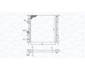 Chladič, chlazení motoru MAGNETI MARELLI 350213172100
