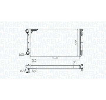 Chladič motora MAGNETI MARELLI 350213172000