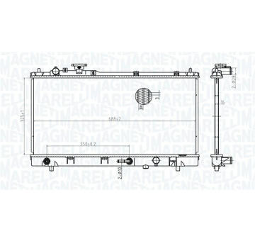 Chladič motora MAGNETI MARELLI 350213175200