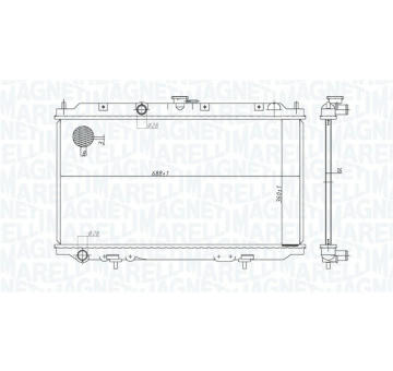 Chladič, chlazení motoru MAGNETI MARELLI 350213176200