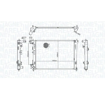 Chladič motora MAGNETI MARELLI 350213176600