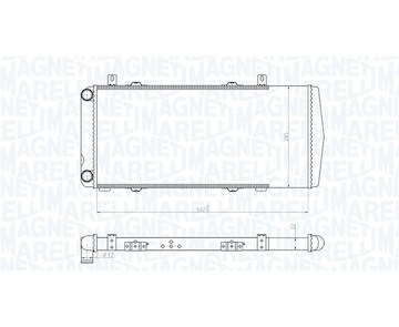 Chladič, chlazení motoru MAGNETI MARELLI 350213180100