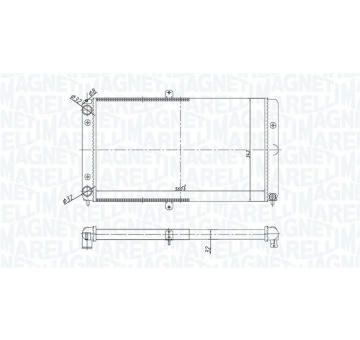 Chladič motora MAGNETI MARELLI 350213180700