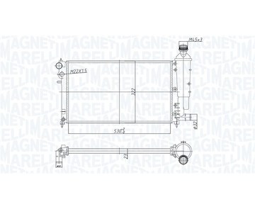 Chladič, chlazení motoru MAGNETI MARELLI 350213181300