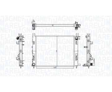 Chladič, chlazení motoru MAGNETI MARELLI 350213182100