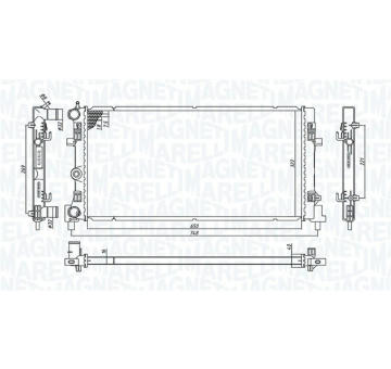 Chladič motora MAGNETI MARELLI 350213182300