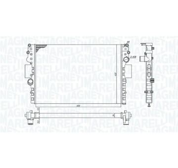 Chladič, chlazení motoru MAGNETI MARELLI 350213183800